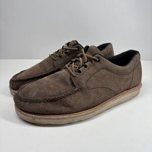 SAS Walkaround Trail Men's Size 10.5W Brown Suede Leather Vibram Lace-Up‎ Shoes